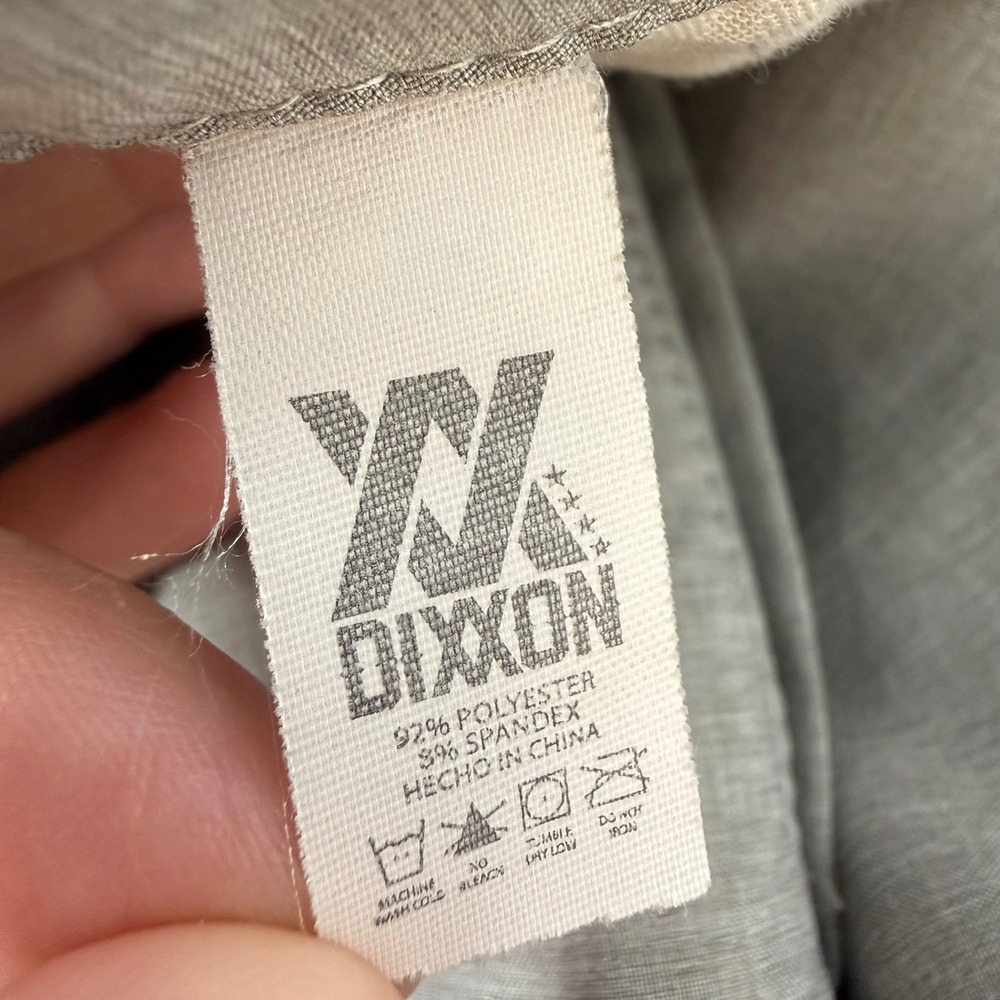 Dixxon Flannel Co Mens Gray Hybrid Performance Stretch Shorts Size 40 Zip Pocket - Picture 7 of 7